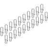 AMZfishing® 20x Duo Lock Snaps in 11 misure 000-8 | Easy Snap | Girella con moschettone | Accessori da pesca | Accessori per girelle da pesca | Quick Change Snap (20, 000)