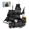 Hallisun Blocchi da costruzione per nave pirata, set mini blocchi da costruzione, kit modelli costruzione di barche nere, regalo per gli amanti delle navi pirata, ragazzi e ragazze 8+ 1366 pezzi