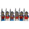 LEGO Ritter - Minifigure cavaliere di leone (6 cavalieri leoni), colore: Nero