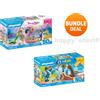 Playmobil set regalo 71446 e 71448 sigilli a sirena nuovi in scatola promo 50...