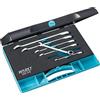 Hazet 606N/6 Serie di Chiavi Combinate a Forchetta/Ad Anello con Cricchetto, Argento, Numero Utensili 6