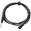 Pronomic JXM-2.5 Cavo Audio Patch Adapter (Lunghezza 2,5m, resistente a acidi e oli, sgancio a vite)