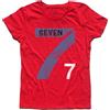 3stylershop T-SHIRT donna Seven Fighters Mila Shiro cuori pallavolo volley Cartoni Anni 80