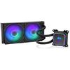 Endorfy Navis F240 ARGB - Dissipatore a Liquido AIO per CPU, radiatore da 240mm, Pompa PWM, 2X ventole Fluctus 120 PWM ARGB, Intel LGA 1700/1200/115x & AMD AM5/AM4