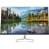 HP M27fe Monitor da 27, FHD, 16:9, Antiriflesso, Pannello IPS da 75Hz, Tempo di Risposta 5 ms, Reclinabile, AMD FreeSync, 300 Nits, Low Blue Light, HDMI 1.4, VGA, No montaggio VESA, Argento
