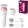 Philips Lady Shaver Series 6000 BRL146/00 Cordless con uso bagnato e asciutto, bianco