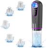 Ibtyzo Aspira Punti Neri Viso Professionale: 3 in 1 Aspiratore Punti Neri Viso Blackhead Remover Estrattore Punti Neri è Dotato di 5 Punte Intercambiabili e 3 Modalità di Pulizia del Viso