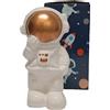 Salvadanaio astronauta oro
