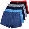 ZPLMIDE Boxer da uomo di grandi dimensioni in cotone senza cuciture (XL-10XL), mutande elastiche traspiranti (8XL, colore casuale-2 pezzi)