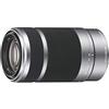 Sony SEL-55210 Obiettivo con Zoom 55-210 mm F4.5-6.3, Stabilizzatore Ottico, Mirrorless APS-C, Attacco E, SEL55210, Argento