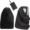YSJCHEBS 1 sacchetto di sicurezza nero 86x43 cm, tessuto Oxford, resistente all'acqua e alla polvere, multifunzionale, adatto per i viaggi, chiusura con cordoncino