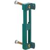 Alberts 654009 Battuta per cancelli con griglia ondulata, zincata, rivestita in plastica verde RAL 6005