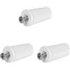 Schellenberg 10260 Set da 4 tappi d'arresto avvolgibili, blocca tapparelle 24 x 39 mm incl. viti, bianco, 39 mm, Set di 12 Pezzi