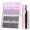 VEYESBEAUTY Ciglia Finte Kit Laminazione Ciglia Kit One More+ Extension Ciglia Finte Ciuffetti Kit Lash Extension Kit Con Bond e Dispositivo Di Rimozione (Xpertvolume kit, 5-16mm)