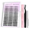 VEYESBEAUTY Ciglia Finte Kit Laminazione Ciglia Kit Newbie's Five-Second Extension Ciglia Finte Ciuffetti Kit Lash Extension Kit Con Bond e Dispositivo Di Rimozione (Whisper, 8-16mm)