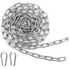 Mbsomnus Catena Acciaio 3 M 3 mm Catene Catena Metallo Delimitazione Catenella Catena Resistente Catena Zincata Catena Antitaglio per Lucchetto Recinzione Catena Antifurto Catena