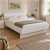 Composad | Letto Matrimoniale, Letto Moderno, (LxAxP) 162,40x92x216,70 cm, Colore Bianco Laccato, Made in Italy