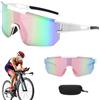 Mineup Occhiali da Ciclismo Polarizzati, Occhiali da Bicicletta Anti-Uv 400, Occhiali da Sole Sportivi, Occhiali Ciclismo Uomo, Occhiali Bici da Corsa per Attività Allaria Aperta