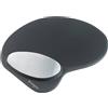 KENSINGTON Tappetino mouse con poggiapolsi in memory gel, nero/argento, 62404