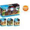 Playmobil quattro set serie Asterix 71542 71545 71546 e 71548 tutti nuovi imb...