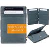 GARZINI Portafoglio Magico - in vera pelle, sottile e minimalista Magic Wallet da uomo con sistema di blocco RFID e portamonete