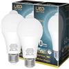 LUTW Lampadina con Sensore di Movimento, Lampadine LED E27 9W 900LM Luce Bianca Giorno 5000K Auto On/Off, E27 lampada con sensore di movimento, per Corridoio, Garage, Scale, 2 Pezzi