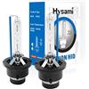 Hysami D2S Xenon HID Lampadine per fari, 8000K Bianco freddo 35W Illuminazione automobilistica, 85122 Lampadine di ricambio Xenon senza raggi UV 85122 a fascio alto/basso - 2 confezioni