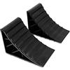 AUTOXBERT 2 cunei per rimorchio, cunei del freno, colore nero, con supporto, cuneo del freno, per auto, roulotte