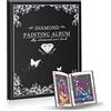 QIUQI 5D Diamond Painting Album, A3 Diamond Picture Storage Folder, Libro d'Arte di Pittura di Diamanti,Accessori per la Pittura a Diamante(30Page,Nero)