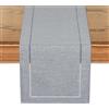 LOMOHOO Tavolino grigio 30x180 cm lino moderno bohémien lavabile