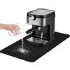 Altamejor Tappetino per macchina da caffè, tappetino scolapiatti, 60 x 40 cm, tappetino da caffè assorbente, tappetino per macchina da caffè, cucina, lavello (nero)