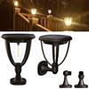 Alinana Set di 2 Applique Solare da Esterno - Luce Solare LED Esterno con Due Modalità di Luminosità - Impermeabili IP65 Bianco Caldo Lampade Solari per Giardino, Patio e Garage (2700K)