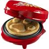 Bestron Mini piastra per waffle in design esclusivo Paw Patrol, per feste di compleanno per bambini, Pasqua e Natale, con semaforo, dimensioni cialde Ø 10 cm, prodotto con licenza ufficiale, colore: Rosso