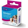 Omnipor: Paradrappo ipoallergenico in tessuto non tessuto per pelli sensibili; 2,5 cmx5 m; bianco