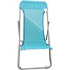 Linea Garden Friend S1622040, Sdraio Beach in Acciaio e textilene 450 gr/m² Colore Azzurro