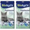 Biokat's Sacchetti in plastica XXL, Sacchetti igienici da disporre nella toilette del gatto per una sostituzione semplice della lettiera, 1 Confezione, 1 x 12 sacchetti (Confezione da 2)