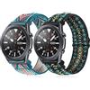 SITAFU 2 Packs Cinturino per Samsung Galaxy Watch 46MM/Watch 3 45MM/Gear S3 Classic/Frontier,22MM Nylon Elastico Regolabile Cinturini di Ricambio per Huawei Watch 46mm/GT 2/GT 3 46mm/GT2 e/GT2 Pro