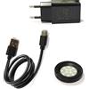 ETT Eco Tech Time Lampada LED a ricarica rapida Smart per orologi a energia solare, caricabatteria con porta USB e adattatore di rete