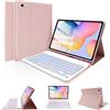 LAMA Custodia con Tastiera Retroilluminata per Galaxy Tab S6 Lite 2020 10.4in (SM-P610/P615), Cover per tablet sottile con Supporto per Penna S Integrato e Tastiera Wireless per Samsung Tab S6 Lite