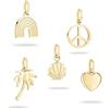 Tamaris Ciondolo in acciaio inox IP oro TJ-0640-P-05, 1,8 cm, Acciaio inossidabile, Pietra di vetro