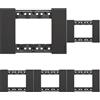 Bticino KA4803KG Living Now - Placca 3 Moduli, Nera, 135 x 50 x 10 cm (Confezione da 5)