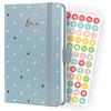 SIGEL J3334 Jolie Agenda settimanale 2023, Grey Love, 9,5 x 15 cm, hardcover, 174 pagine, grigio