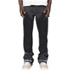 MILANG Baggy Jeans da Uomo, Pantaloni in Denim con Patchwork e Schizzi d'Inchiostro, Streetwear Larghi Y2K Flared Jeans Stile Hip Hop