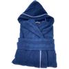 Marina Militare Accappatoio per Uomo con Cappuccio in Pura Spugna a Grana di Riso 450 gr/mq Art. 6M97884 (Blu Navy, L)