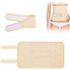 AOOWU Confezione di Olio di Ricino, 2 In 1 Kit di Olio di Ricino, Impacco Olio Ricino Biologico, Riutilizzabile Oil Wrap Pack per Disintossicazione del Fegato Migliora del Sonno (Senza Olio)