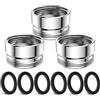 CNYMANY 3 Pezzi Corredo Dell'Adattatore Del Rubinetto, CNYMANY Maschio M22mm a Femmina M22mm Kit adattatore per aeratore da cucina adattatore per rubinetto del lavandino Tubo standard per filtro dell'acqua
