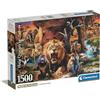 Clementoni - Puzzle 1500 Pezzi per Adulti e Ragazzi, Collection, Tema Società Tribale, Poster Incluso, Compact Box, Idea Regalo Made in Italy, 84,5x59,5 cm, 31722