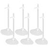 Shengxi 6 Pezzi Supporto per Bambole, Stand per Bambolei Trasparente per Doll Display Supporti Espositore per Bambole in Plastica Regolabile, Modello Bambola Display Stand per Bambole da 9-11 Pollici