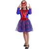 Sincere Party Ragazza Spider Fancy Dress Up Costume con Eye-mask 7-8 anni