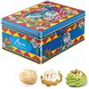 Tumminello® | Dolci Tipici Sicilia | Praline Cocco, Ricci Pistacchio, Cantucci Cioccolato | Dolci Fichi Secchi | Latta Blu Metallo Pasta Mandorle